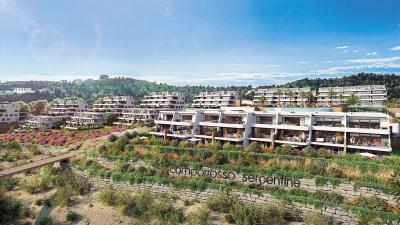 Serpentine, Appartements avec vue sur la mer à Finestrat in España Casas